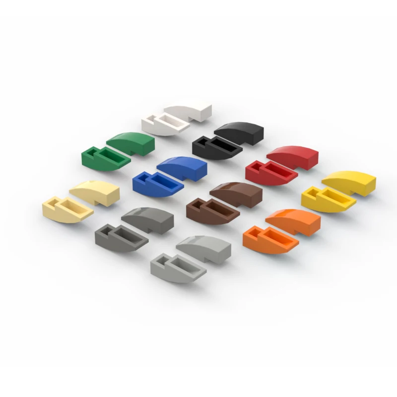 100pcs MOC compatible 50950 building block parts 1X3 curved slope curved brick foundation brick creative DIY technology parts