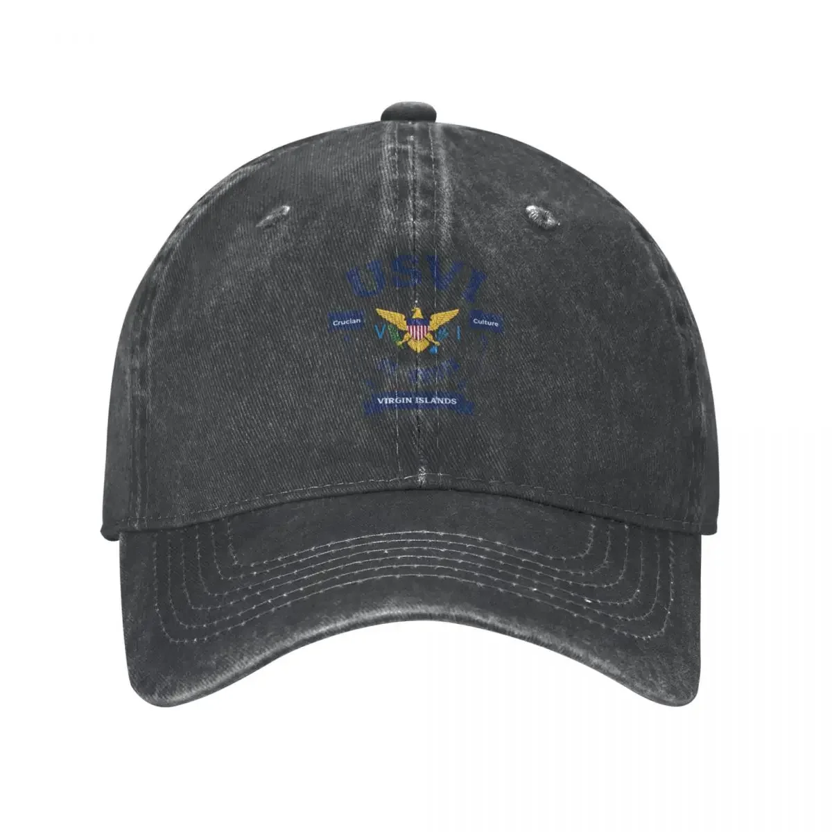 US Virgin Islands Flag St. Croix USVI Tropical Cowboy Hat Beach Outing Hip Hop Fashion Beach New In The Hat Men Caps Women's