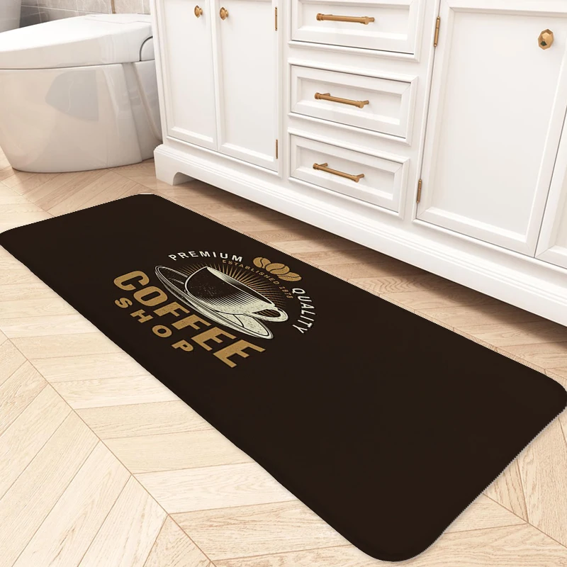 Café Custom Doormat Entrance Door Porch Foot Mat Non-slip Bedroom Rug Balcony Living Room Floor Carpet Slip-resistant Home