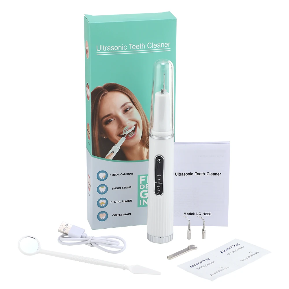 Ultrasonic Dental Scaler for Teeth Tartar Stain Tooth Calculus Remover Electric Sonic Teeth Cleaning Device Dental Stone Removal