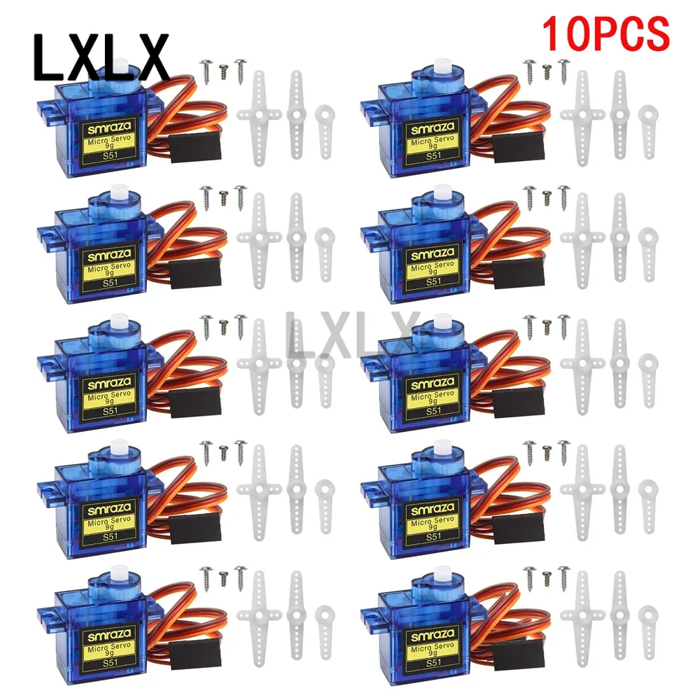 10pcs MG90S Metal Gear Plastic 9g Servo for RC Helicopter Airplane Boat Car MG90 9G 180 Degree 360 Degree