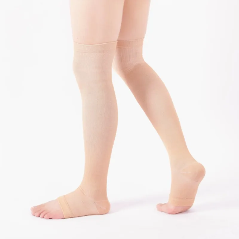 

Women's Sports Socks Kneepads Tights Set Breathable Anti-slip Yoga Golf Stovepipe Leg Stretch Stockings