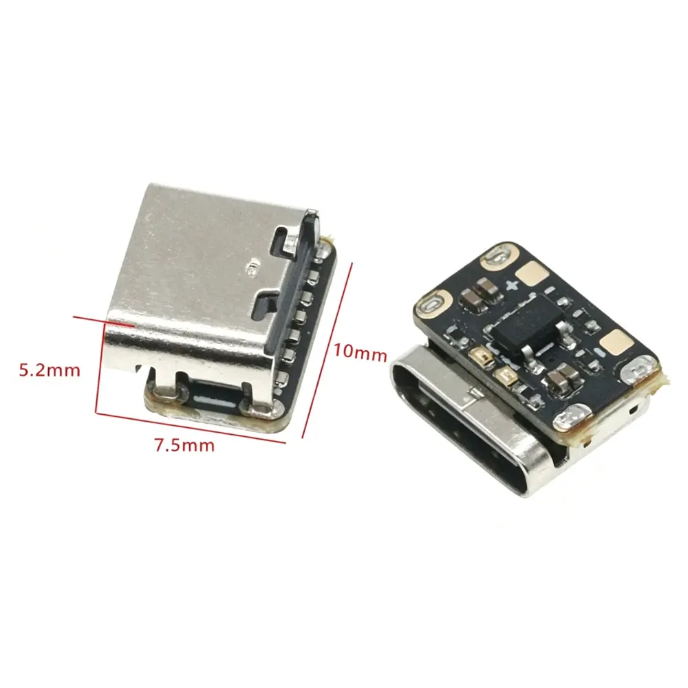 10pcs Mini 3.7V 4.2V 18650 Lithium Battery Charger Board Type-C USB Input Module Keyboard Charging Power Protection Board