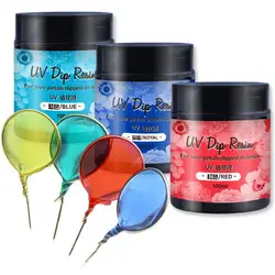 Colorful 100ml UV DIP Resin Glue Flower-making Flower-Making Liquid Wire Metals Dipped In Resin Crystal Jewelry Making Gift DIY