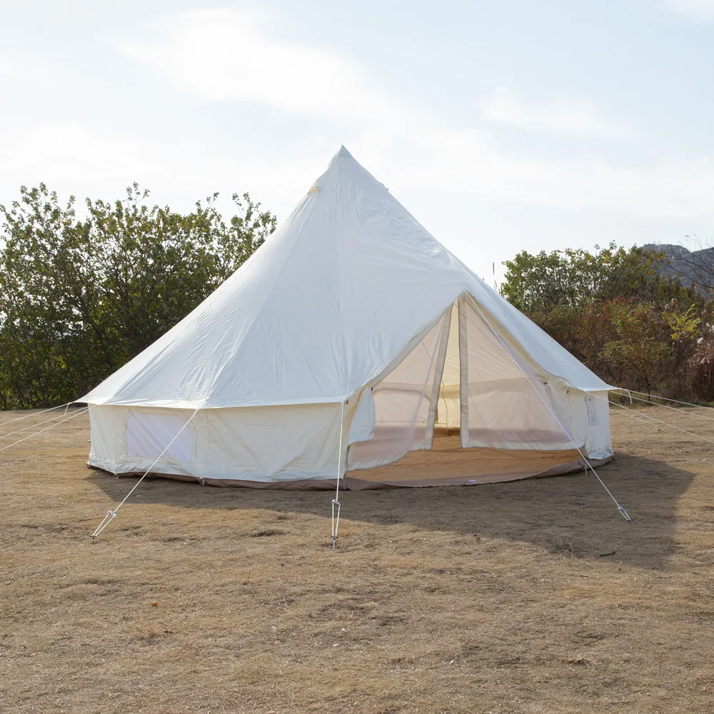 

High Quality 900D Oxford 5m Glamping Bell Tent