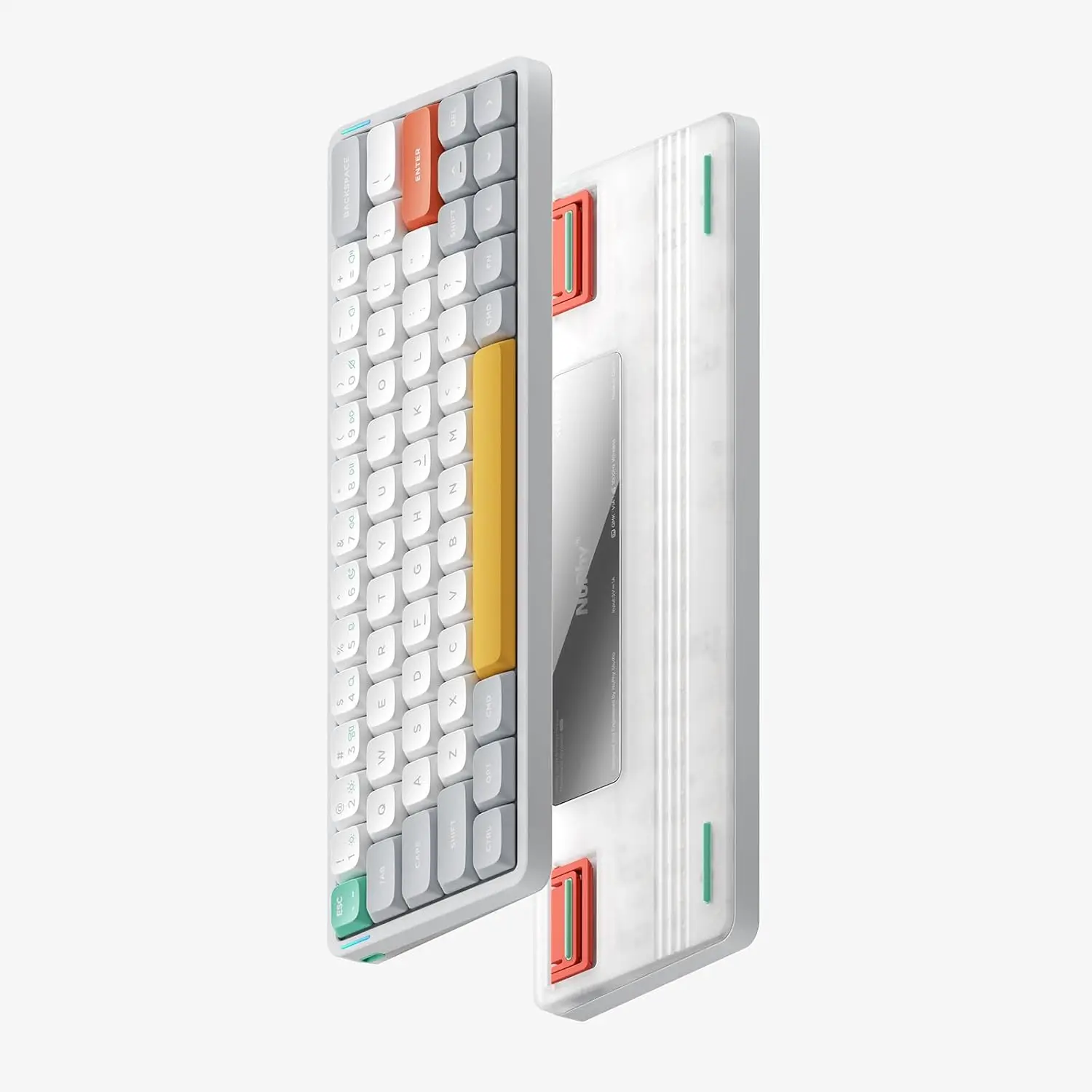 NuPhy Air60 V2 60% Low Profile Portable Wireless Keyboard Mechanical Keyboard Support QMK/VIA Compatible with Windows/mac