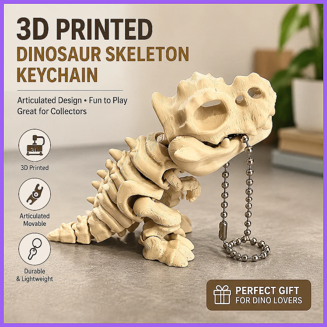 Kids Toys Dinosaur - Model Kerangka T-Rex Cetak 3D dengan