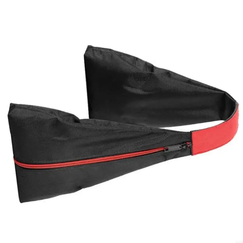

N1HD Empty Fillable Counterweight Bag Sandbag for Photography Equipment Tripod Stabilization and Support Black/Red