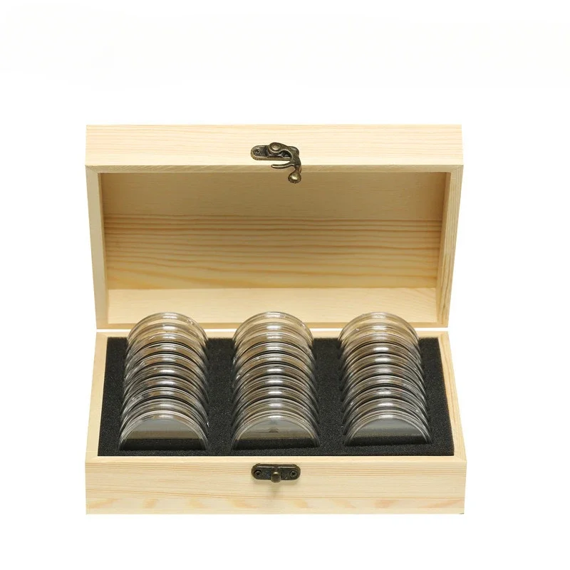 1PC New Year's Commemorative Coin Protection Box, Silver Dollar Coin Set, Commemorative Coin Collection Box