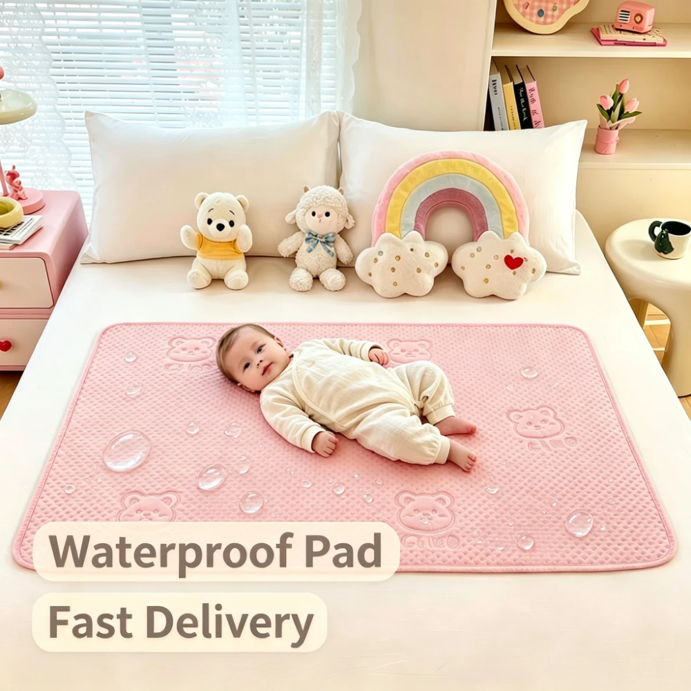 Baby Add Cotton Urine Pad Breathable Soft and Skin Friendly Waterproof and Washable Mattresses Baby and Elderly Nursing Mat