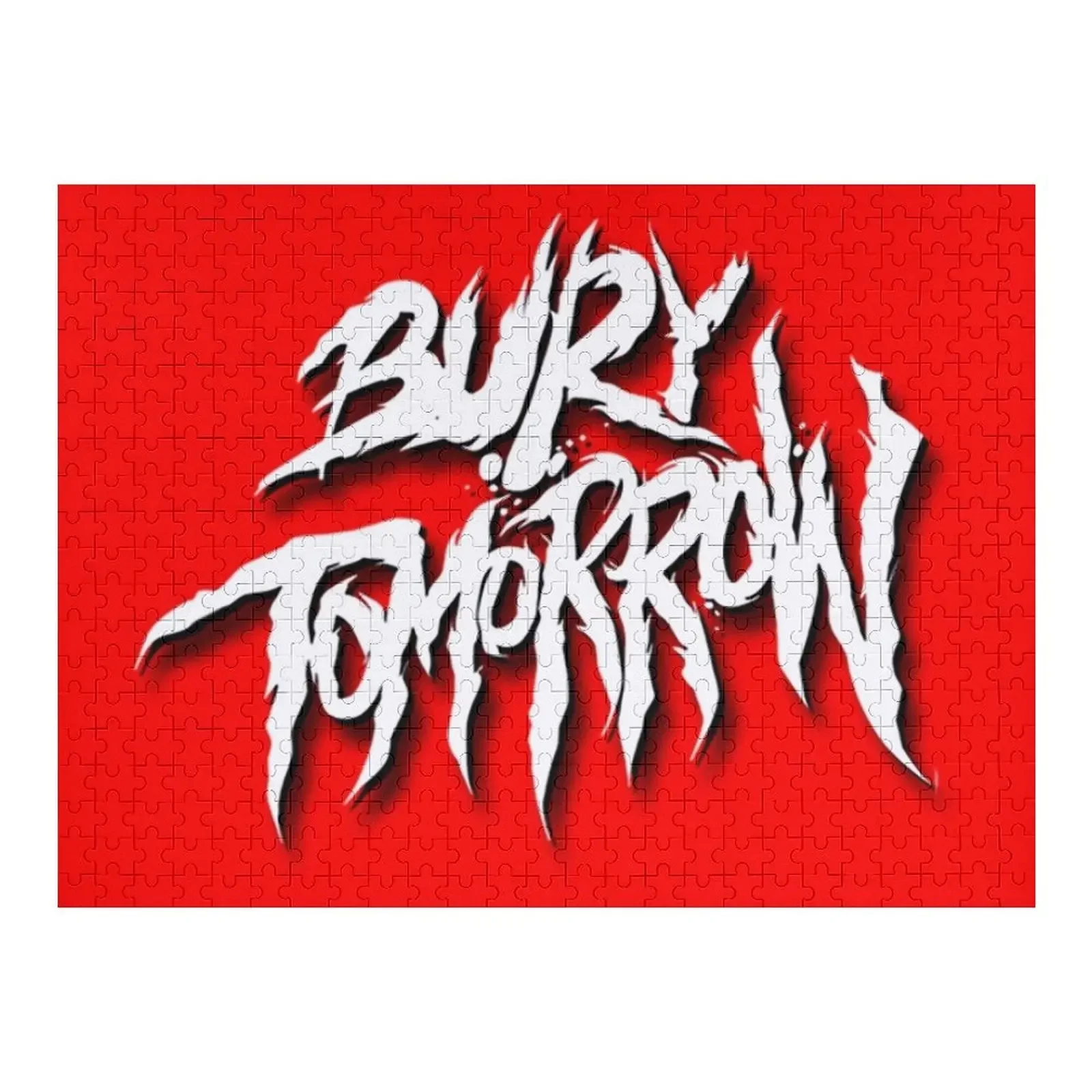 화이트 로고 직소 퍼즐 맞춤형 나무 장식 그림 퍼즐