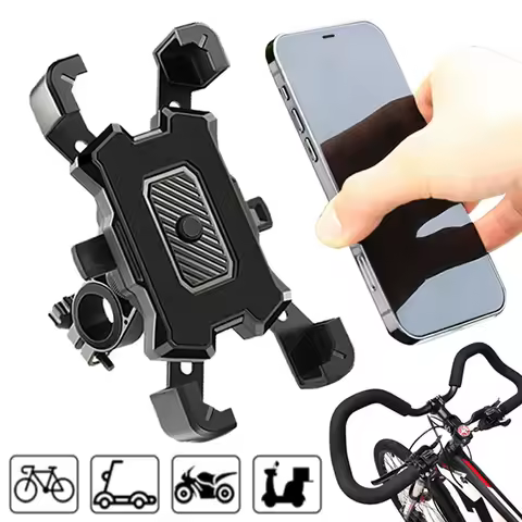 360&deg; Rotation Bicycle Phone Holder Motorcycle Handlebar Cell Phone Mount Scooter Bike Motorcycle Stand Bracket For iPhone Xiaomi