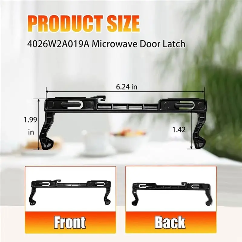 【618 PROMOÇÃO DE VERÃO】4026W2A019A Conjunto de gancho de travamento da porta do micro-ondas para Kenmore Amana General