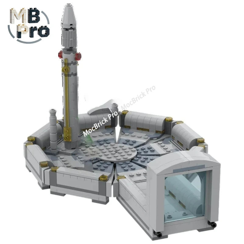 Sci-Fi Water Base MOC Building Blocks Futuristic Ocean Landing Platform DIY Assembly Set