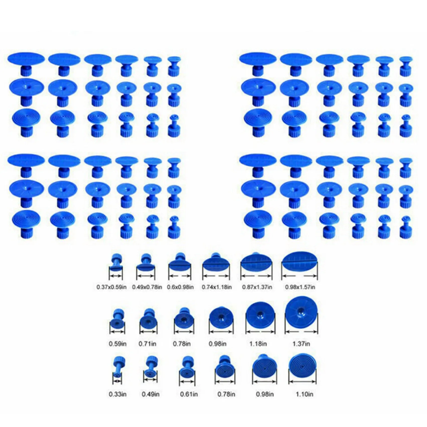 ABJN-180 Pcs 풀러 탭 페인트리스 덴트 수리 탭 작은 덴트용 접착제 당기는 탭 키트