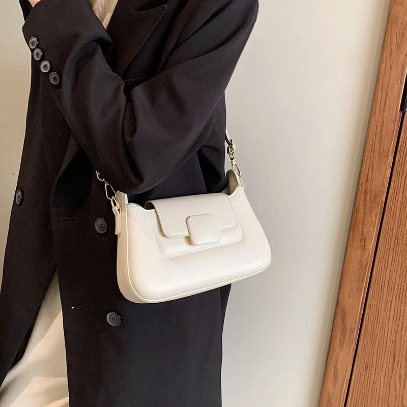 LEFTSIDE Small Shoulder Bags for Women 2024 Spring New Korean Fashion Trend Designer Crossbody Bag Handbags and Purses