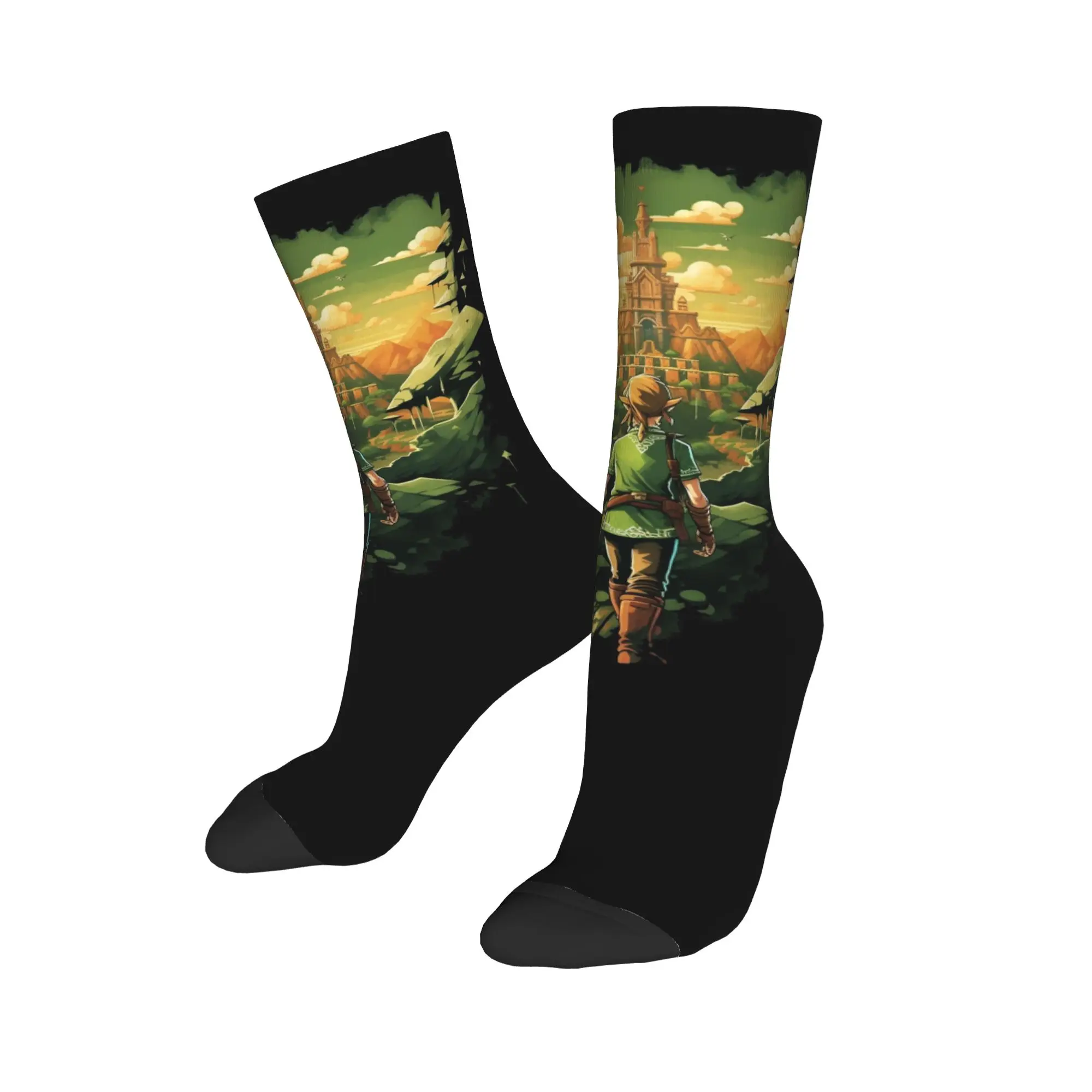 Winter Warm Casual Women Men Zeldas Legend Link Socks Breathable Crew Socks