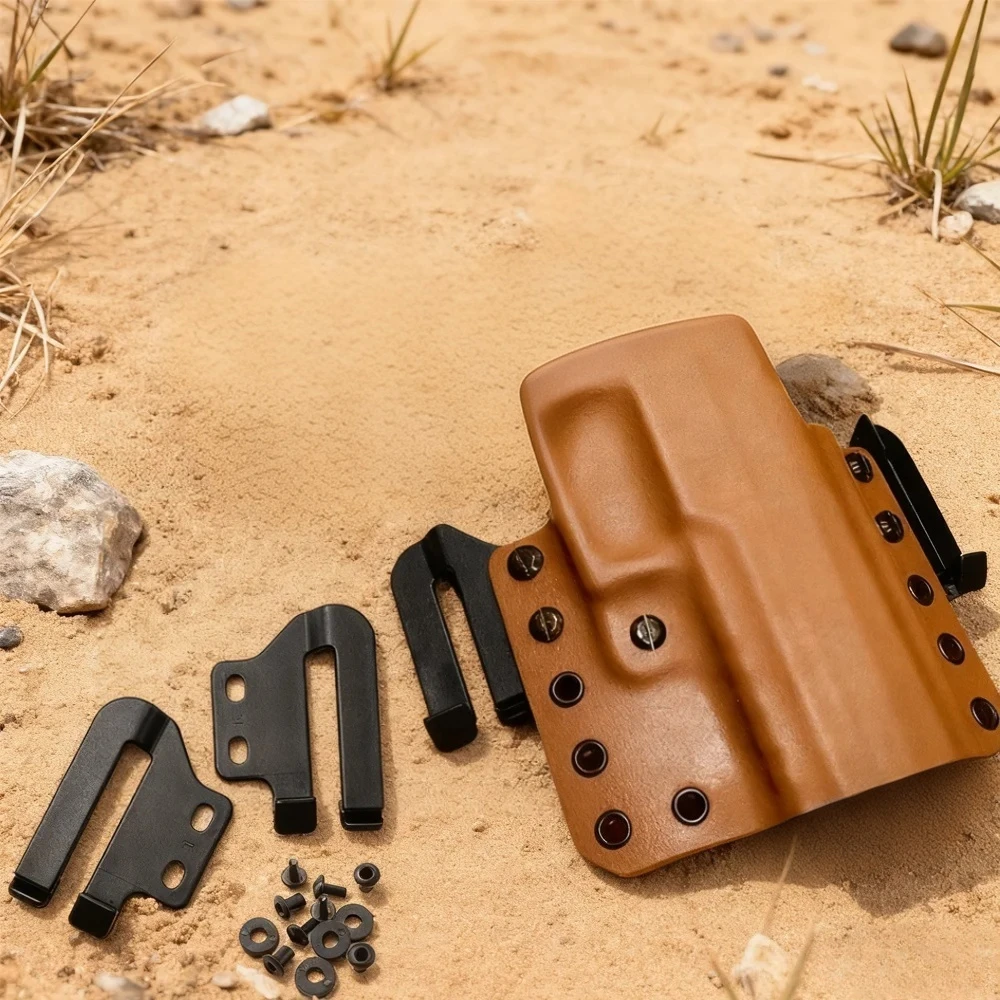 1 Pair Kydex Knife Scabbard Waist Clip Parts Kydex IWB Heavy Duty Sheath Waist Clip Craft Accessories
