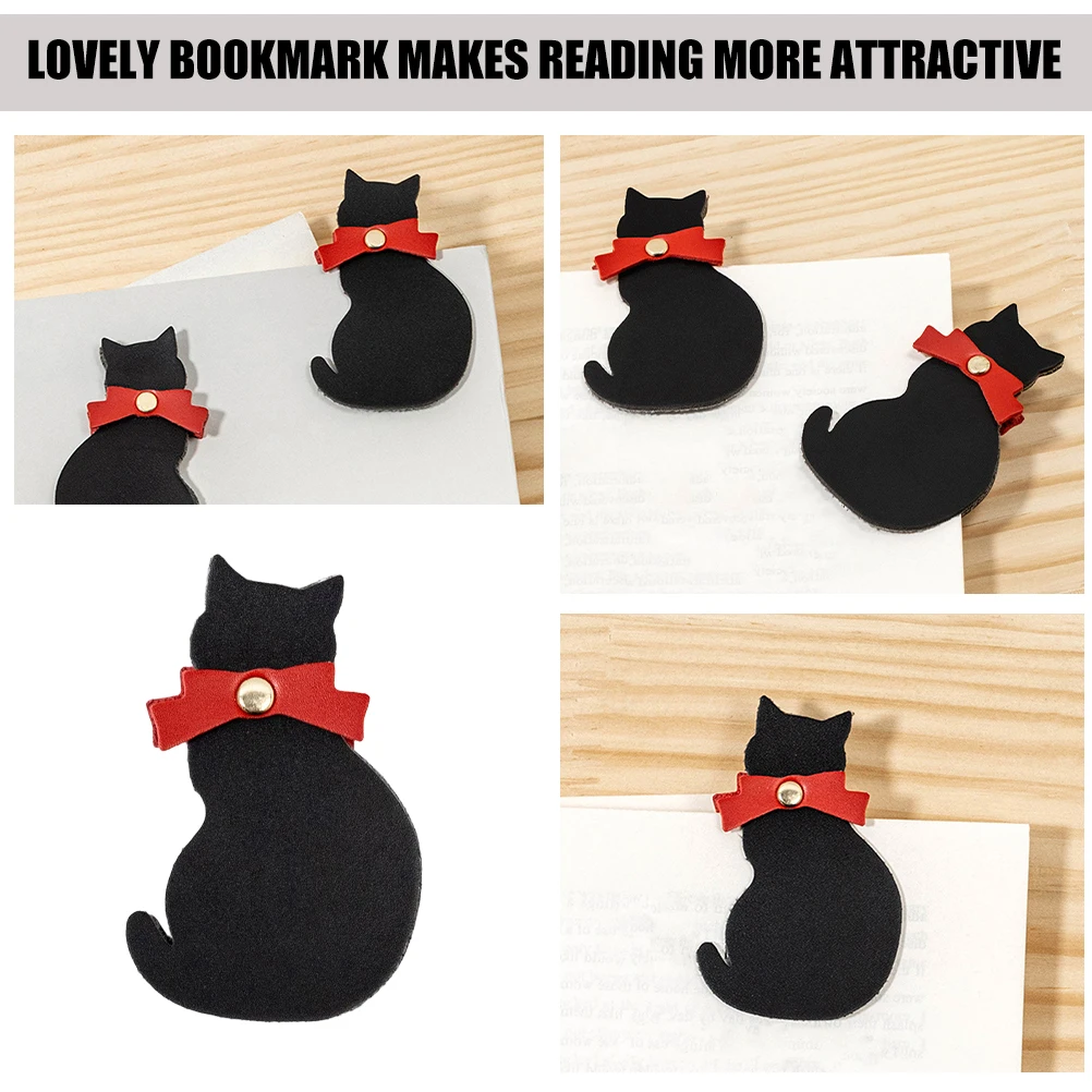 

3pcs Bookmarks Cute Cat Shaped Book Marks for Students Travelers Fun Reading Accessories Novelty Gifts