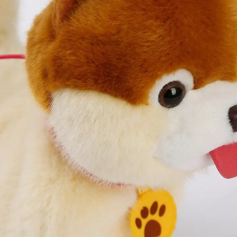 Dog del peluche giocattolo elettrico morbido con simulazione reali azioni per animali domestici per bambini