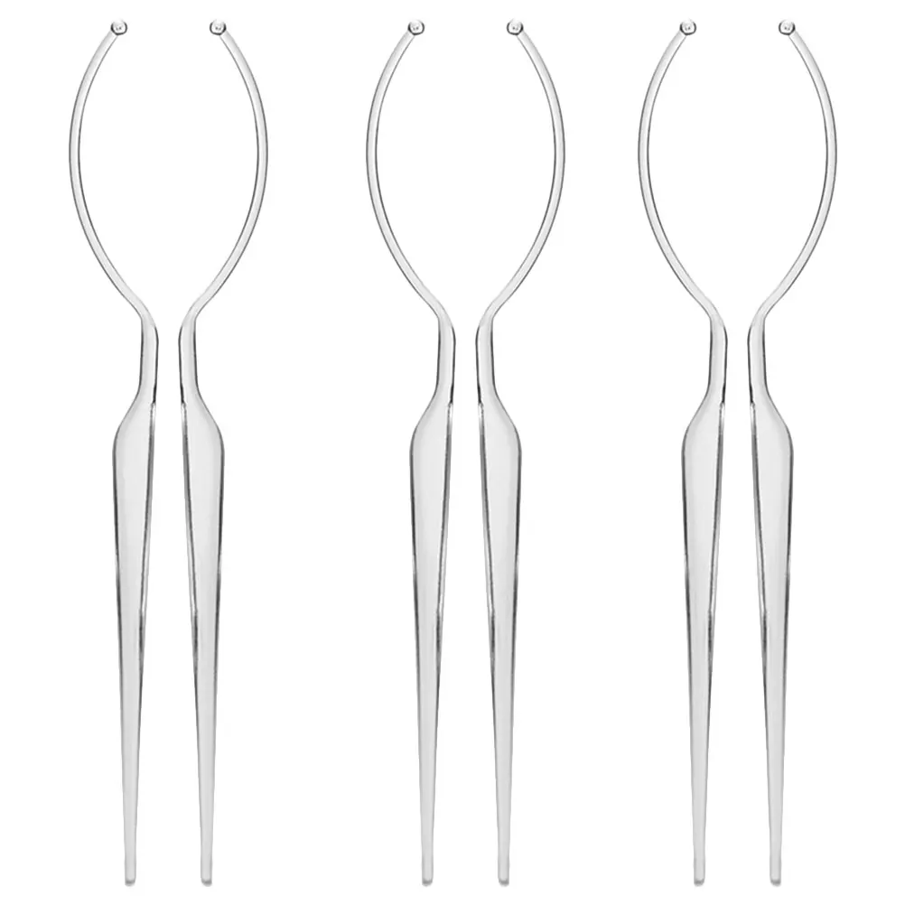 

6pcs False Display Stick Acrylic Holder For Organizing Lashes Store Supply Eyelash Display Tool Fake Eyelash Holder