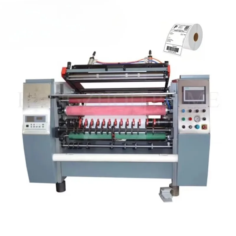 Customized Fully Automatic Thermal Press Jumbo Paper Roll Cutting Slitting Cutting Machine Cash Register Paper Slitter Machine