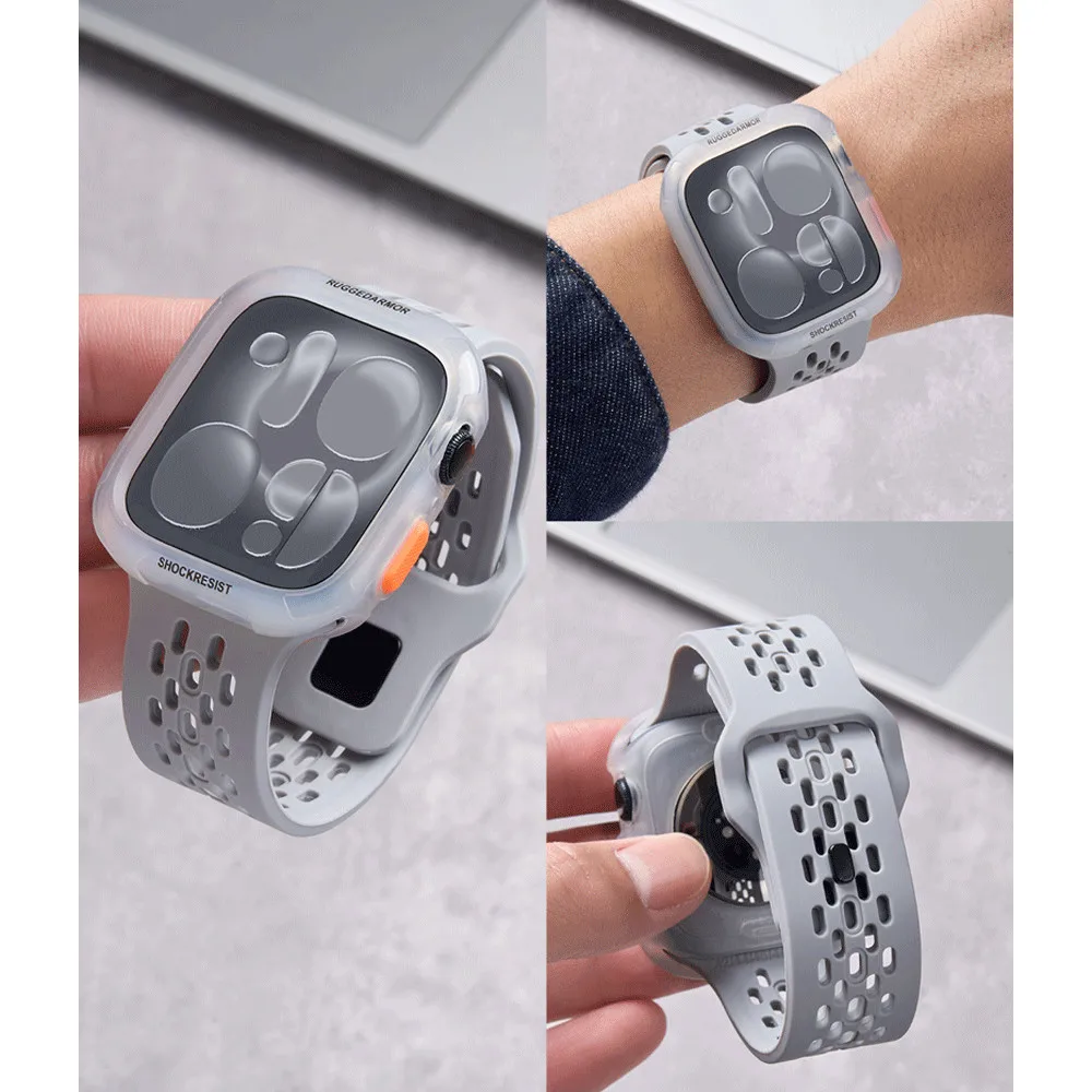 Silikon-Sportarmbänder TPU-Schutzhülle für Apple Watch Ultra 3 2 49mm S11 S10 46mm 42mm 45mm 44mm 41mm 40mm Für iWatch 9 8 SE