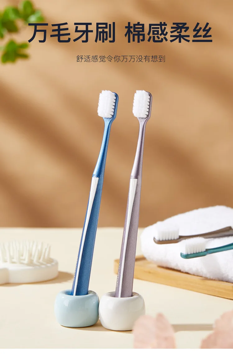 Square brush hole ten thousand dense bristles ultra-fine and ultra-soft individually packaged toothbrush
