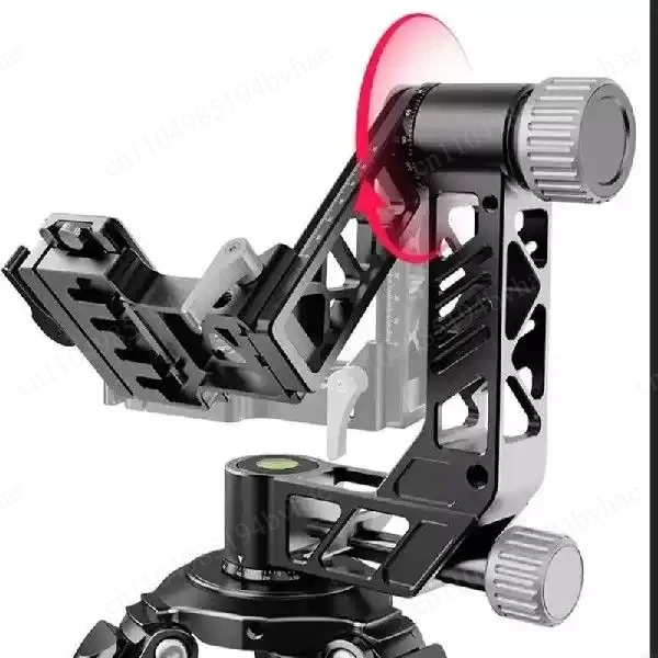 360°Rotating Gimbals Tripod Head with Bubble LevelsFor