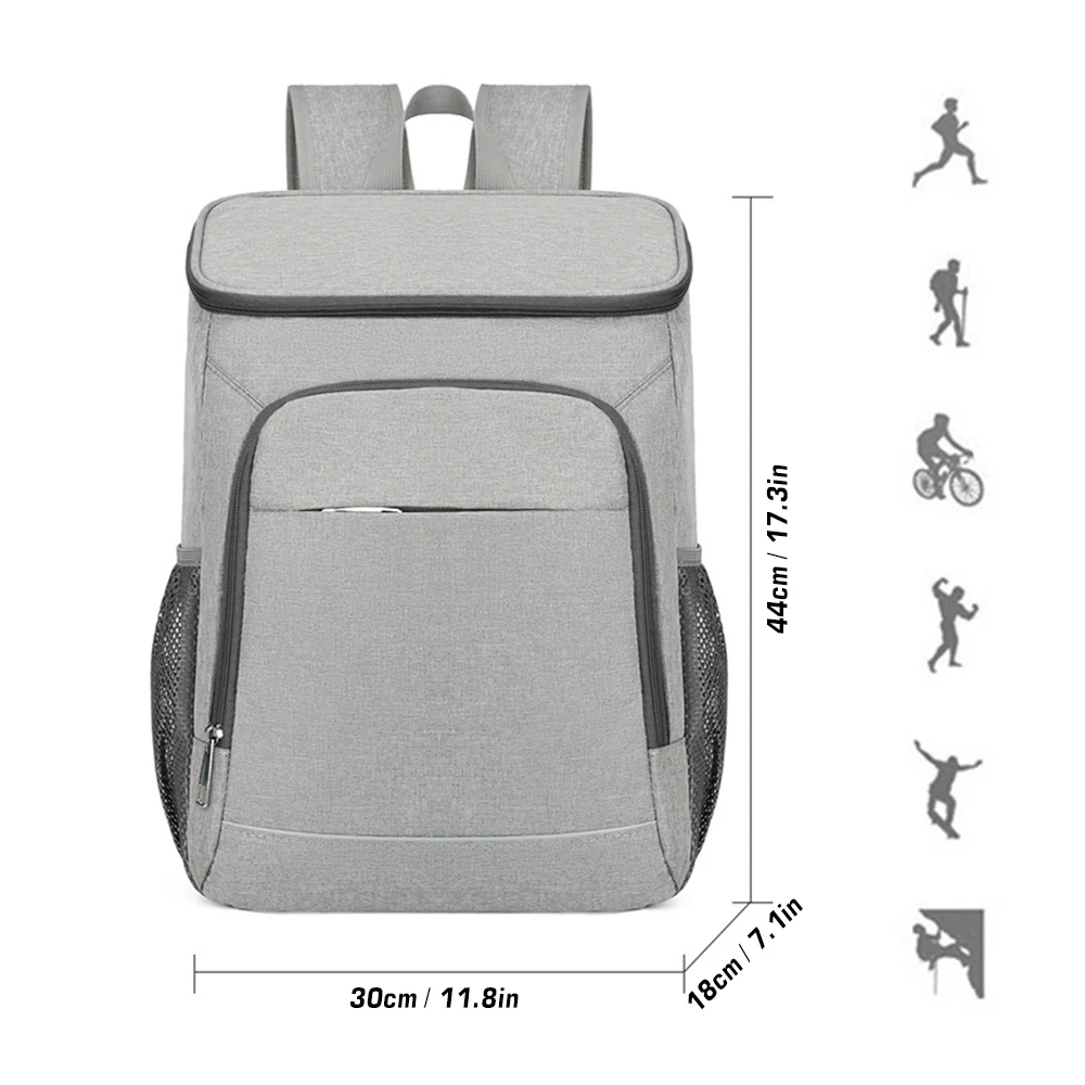 30L Cooler Backpack Leakproof Insulated Lunch Bag for Outdoor Camping Hiking Picnics Beach Cooler Bag Traveling Equipments