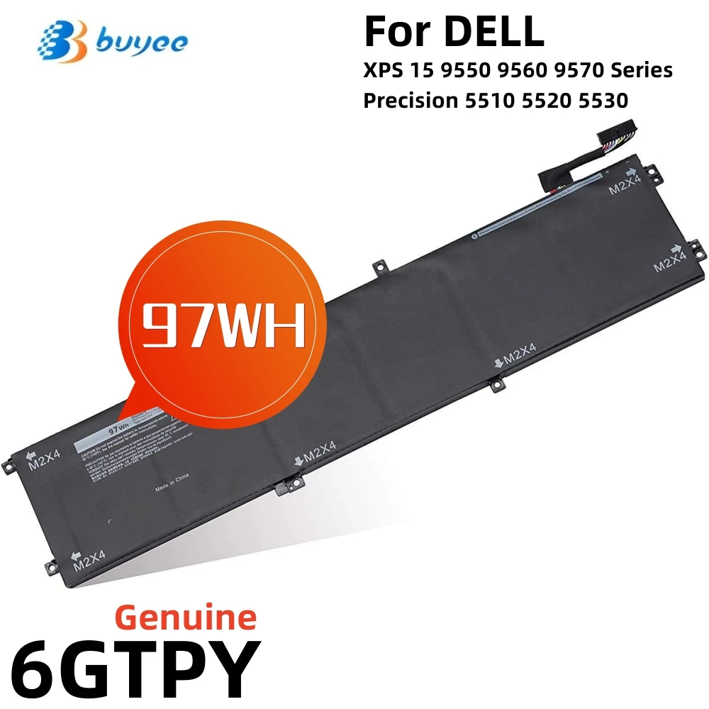 

Аккумулятор для ноутбука Dell XPS 15 9570 9560 Precision 5520 M5510 M5520 Series 5XJ28 5D91C GPM03 11,4 V 97Wh H5H20