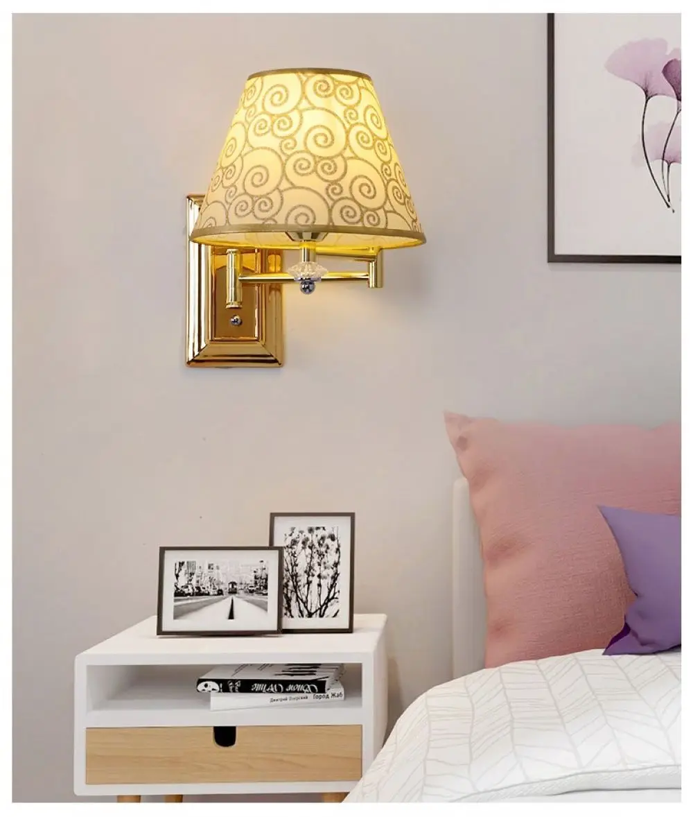 Imagem -03 - Estilo Moderno Bedside Led Wall Lamp Quarto Leitura Hotel Corcorredor Decoração Home Iluminação Interior Wall Sconce E27