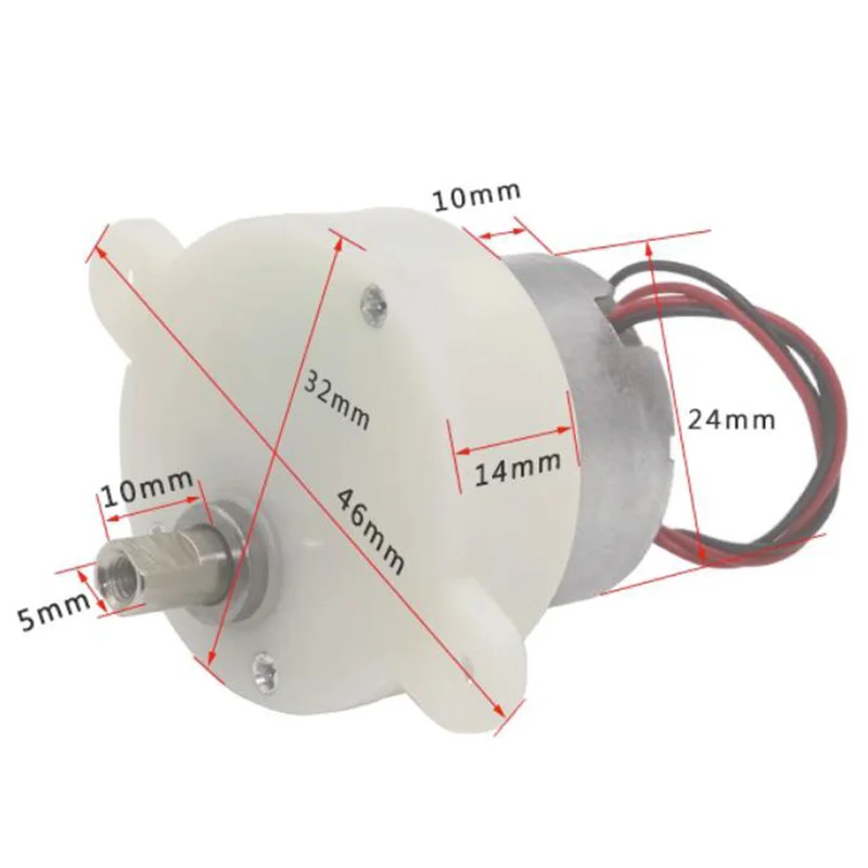 JS30 Micro Gear Motor, High Torque Elétrico, Redução de Engrenagem, Smart Car Motor, Caixa de velocidades Redutor, Motores, DC 3V, 6V, 9V