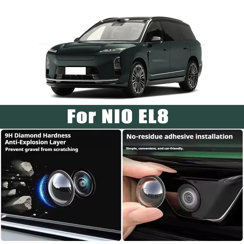 

Car Camera Lens Protector 2PCS Rear View Backup Camera Cover Camera Protection Anti Scratch Waterproof For NIO EL8