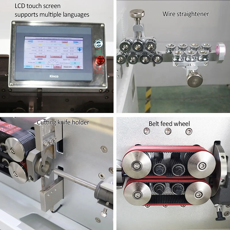 Wire Harness 0.75 -- 50mm2 Wire Cutting Stripping Machine Diameter 20mm Cable Stripper Automatic Wire Stripping Machine