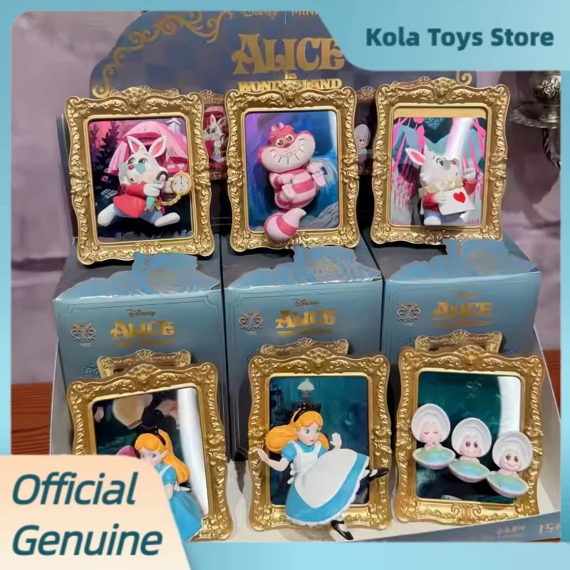 

Подлинная серия Disney «Алиса в стране чудес», слепая коробка, фигурка принцессы Алисы, устри, кролик, Чеширский кот, загадочные игрушки, подарок