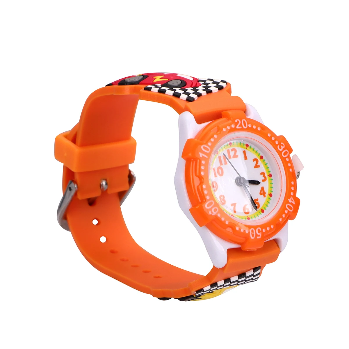 

Cartoon Watch Kids Waterproof PVC 3D Car Pattern Children Girl Boy Wristband Durable Comfortable Lightweight Matching Clothes