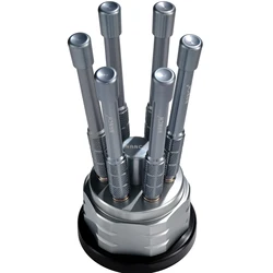 Nanch – jeu de tournevis S2 de haute précision avec 6 poignées en aluminium, Mini jeu de tournevis 30 en 1 pour les travaux professionnels de bricolage