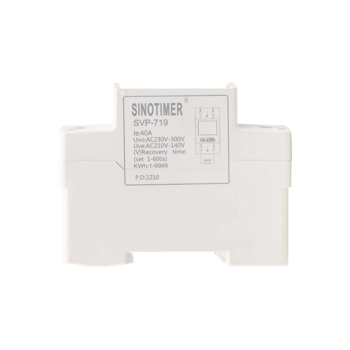 SINOTIMER 63A Adjust Voltage Relay over Under Voltage Protector over Current Limit Wattmeter KWH Energy Meter Power Comsumption