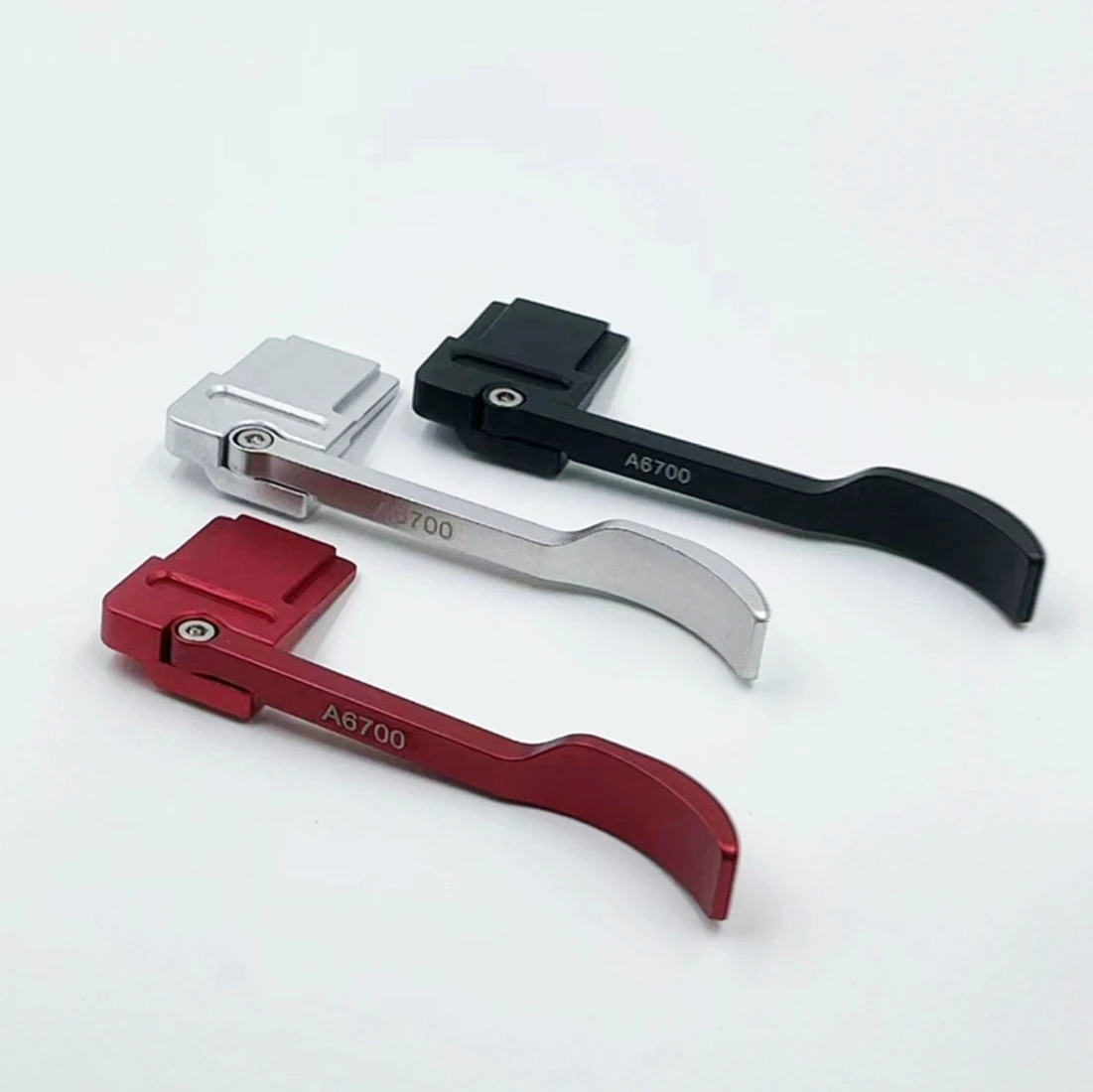 المعادن الساخن غطاء الحذاء لوحة الكاميرا اليد الإبهام حتى قبضة لسوني A6700 سبائك الألومنيوم الإبهام قبضة لسوني كاميرا الملحقات