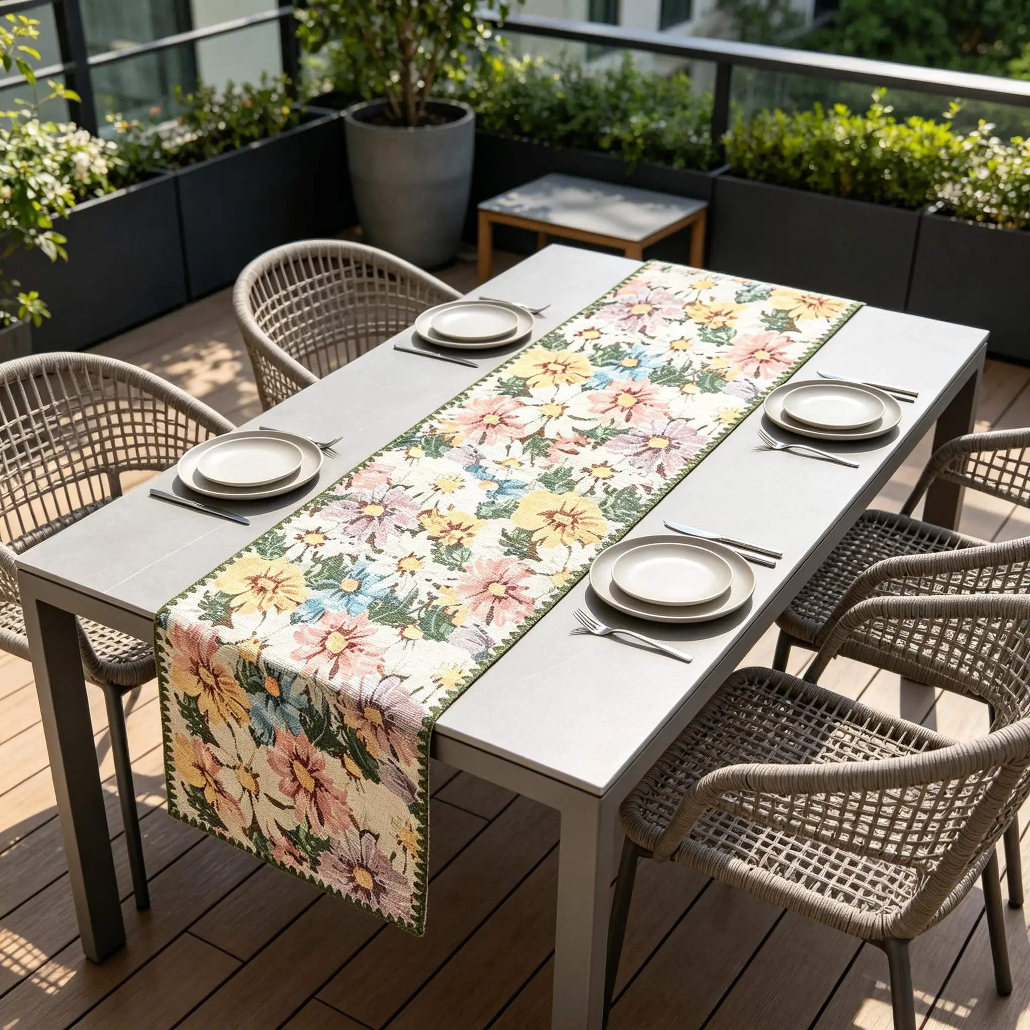 Simple Table Runner Modern Cotton Linen Table Runner, Linen Table Runner Table Mat for Dining Table, TV Cabinet and Center Table