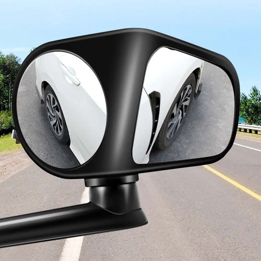 

Square Car Accessories Round Wide Angle Car Reversing Auxiliary Double Direction Car Blind Spot Mirror Car Rear View Mirror
