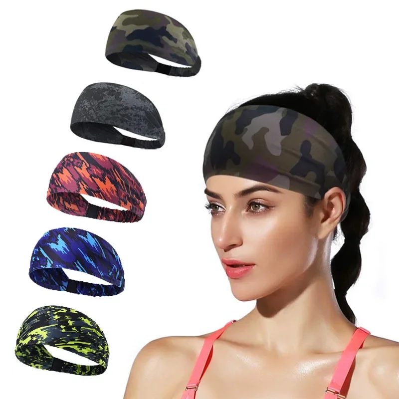 Sport Headbands Bike Cycling Running Sweatband Fitness Jogging Tennis Yoga Gym Headscarf Head Sweat Hair Band Bandage Men Women