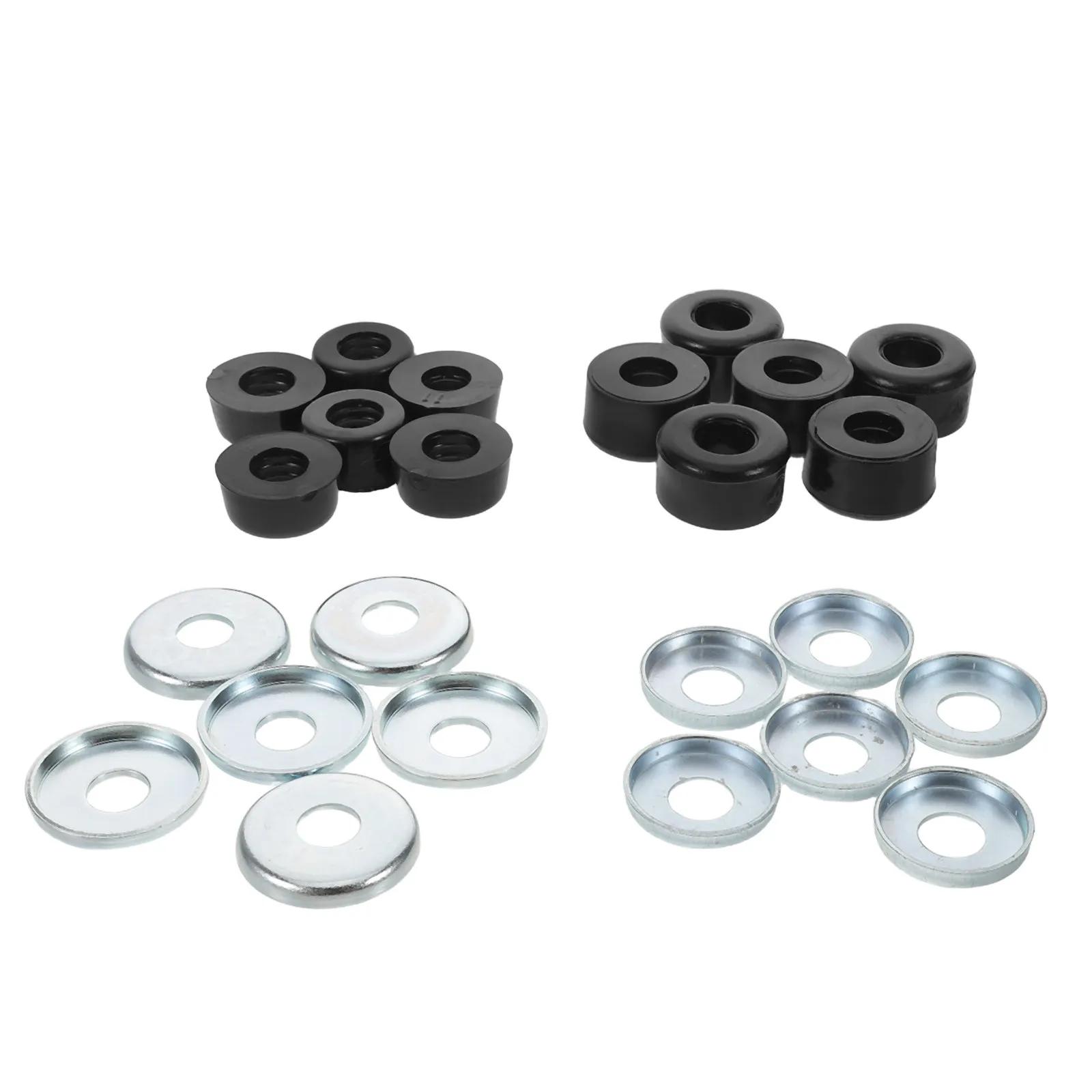 1Set Roller Skate Shockproof Bushings Kit Skateboard Shock Absorbing Protection Pads Double-Row Bushings Replacement Smooth Ride - view 6