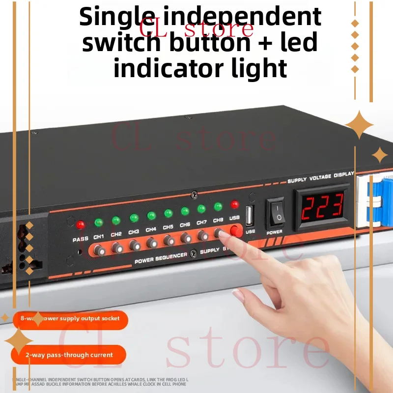 

8 + 2 профессиональных фильтра, последователь мощности, бытовой KTV, конференц-шкаф, розетка, менеджер, контроллер
