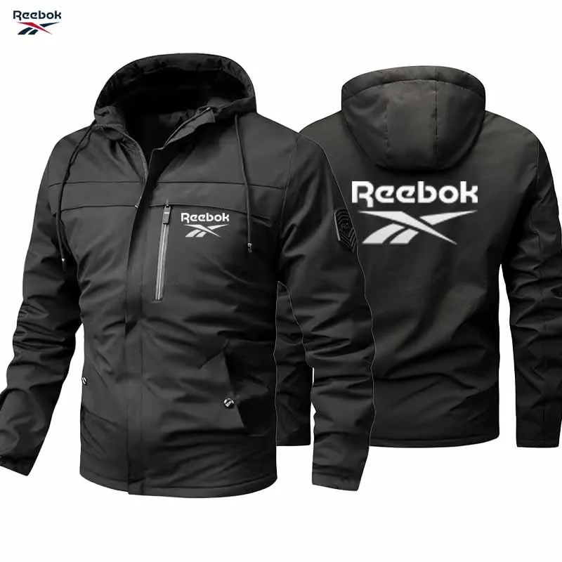 Chaqueta de ciclismo con logo de Reebok - Chaqueta de ciclismo de montaña resistente al viento y a la lluvia - Chaqueta de motocicleta Flying - Ropa deportiva para hombre