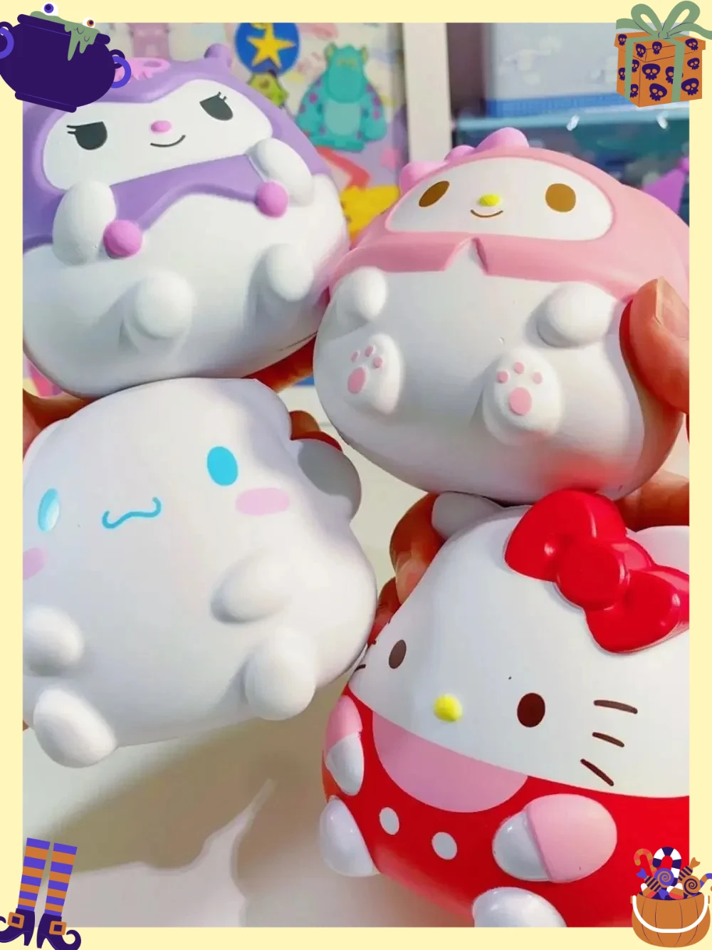 Soft Squishy Fidget Toy Anime Squishy Toys Kawai Squishy Relief Stress Pushy Squeeze Fidget Toys Birthday Party Gifts