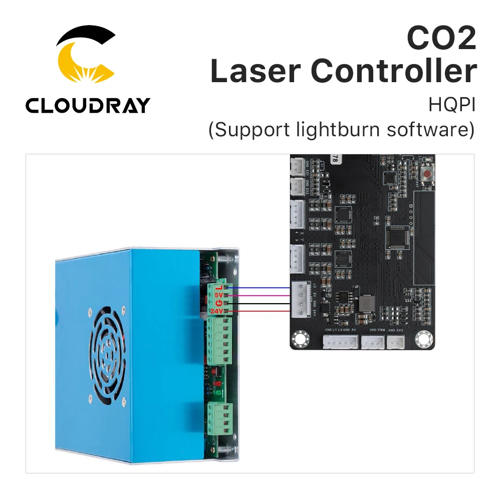 Cloudray CO2 Laser Controller HQPI High Precision for Wood Acrylic Cutting Laser Engraving Cutting Carving Machine