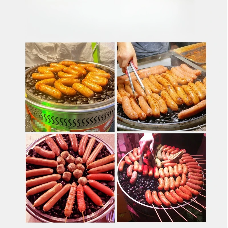 

Electric volcanic stone sausage grill machine gas commercial night market
