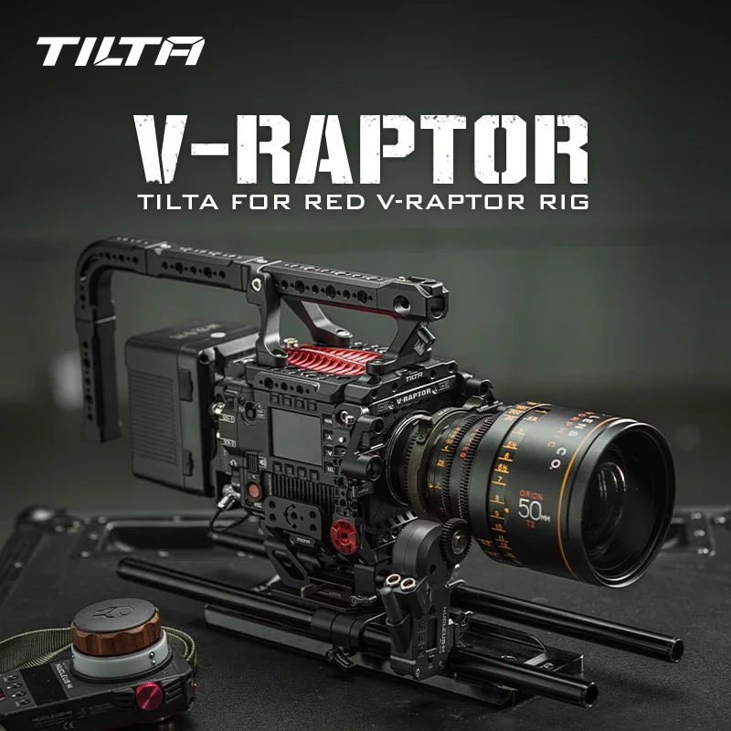 TILTA ESR-T08 Camera Cage Support for RED V-RAPTOR 8K Film Camera V-Mount  Accessories Handle Advanced I/O Module Extend Arm